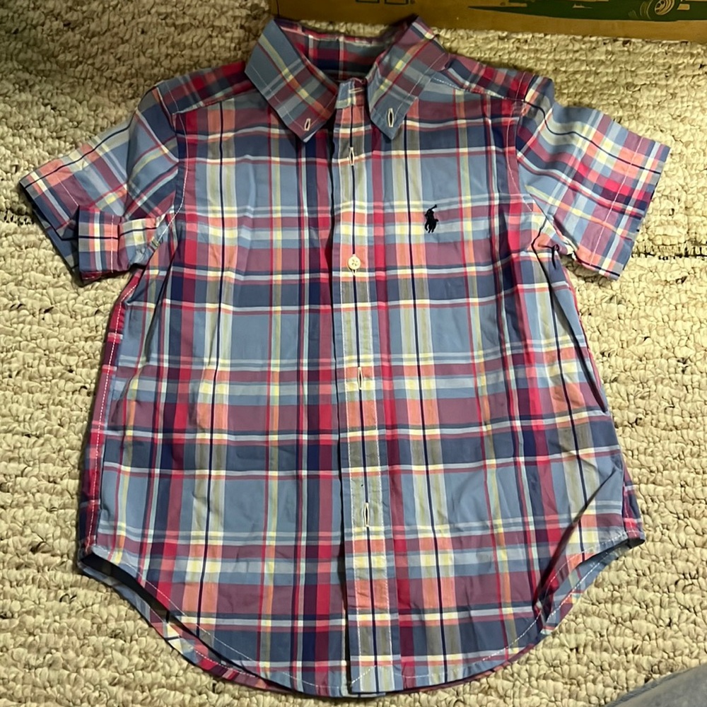 Ralph Lauren Boy’s 2T Madras Plaid Shirt